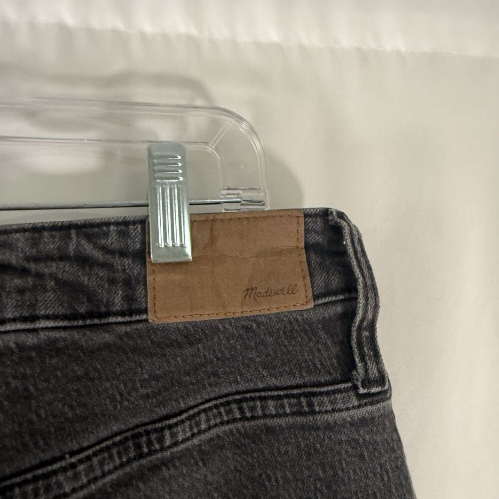 Madewell Curvy Perfect Vintage Straight Jeans Women's 32 Grey Black Wash High Ri - Picture 8 of 11